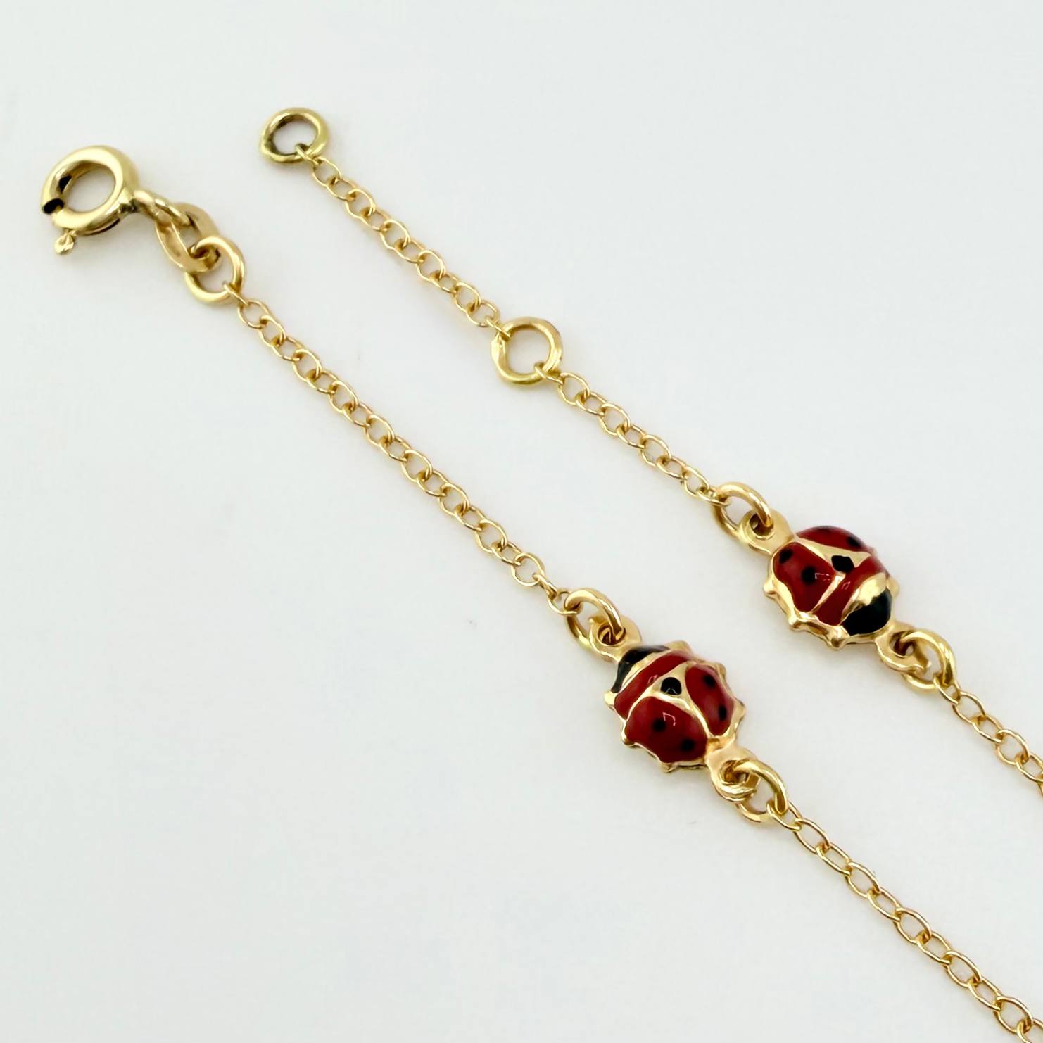 Pulso Aro Seguido Mariquita 1.95gr / 15cm-16.5cm / 1.5mm Oro Amarillo +4 18K*