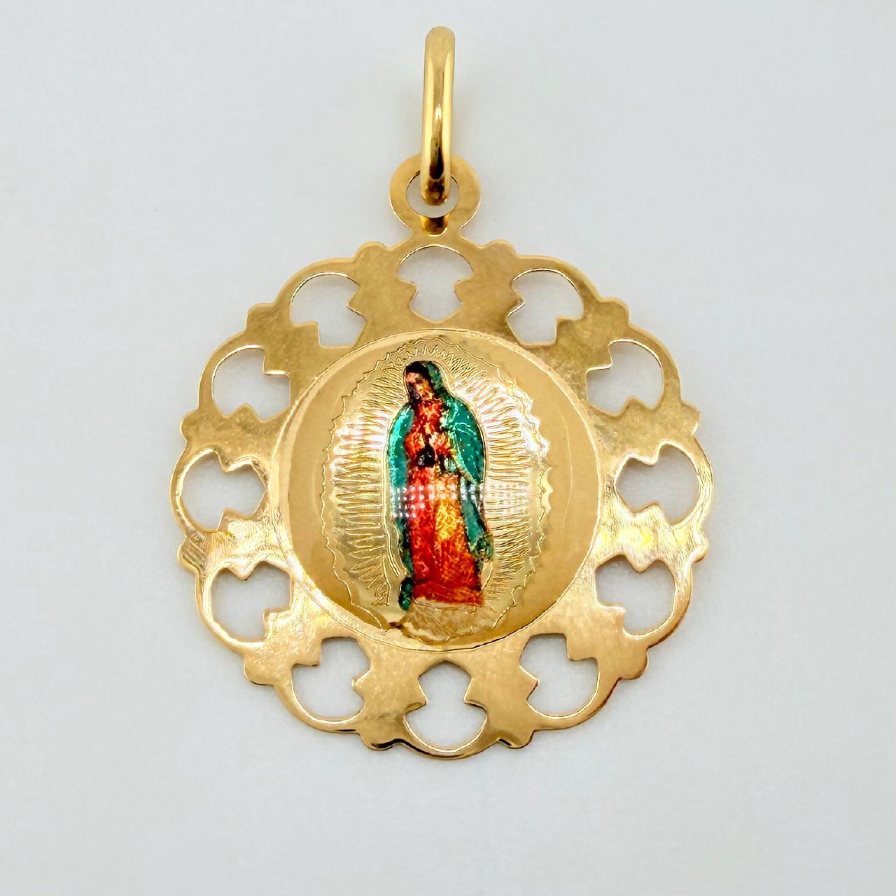 Dije Dije Virgen Guadalupe 0.9gr / 2.5cm / Oro Amarillo +4 18K