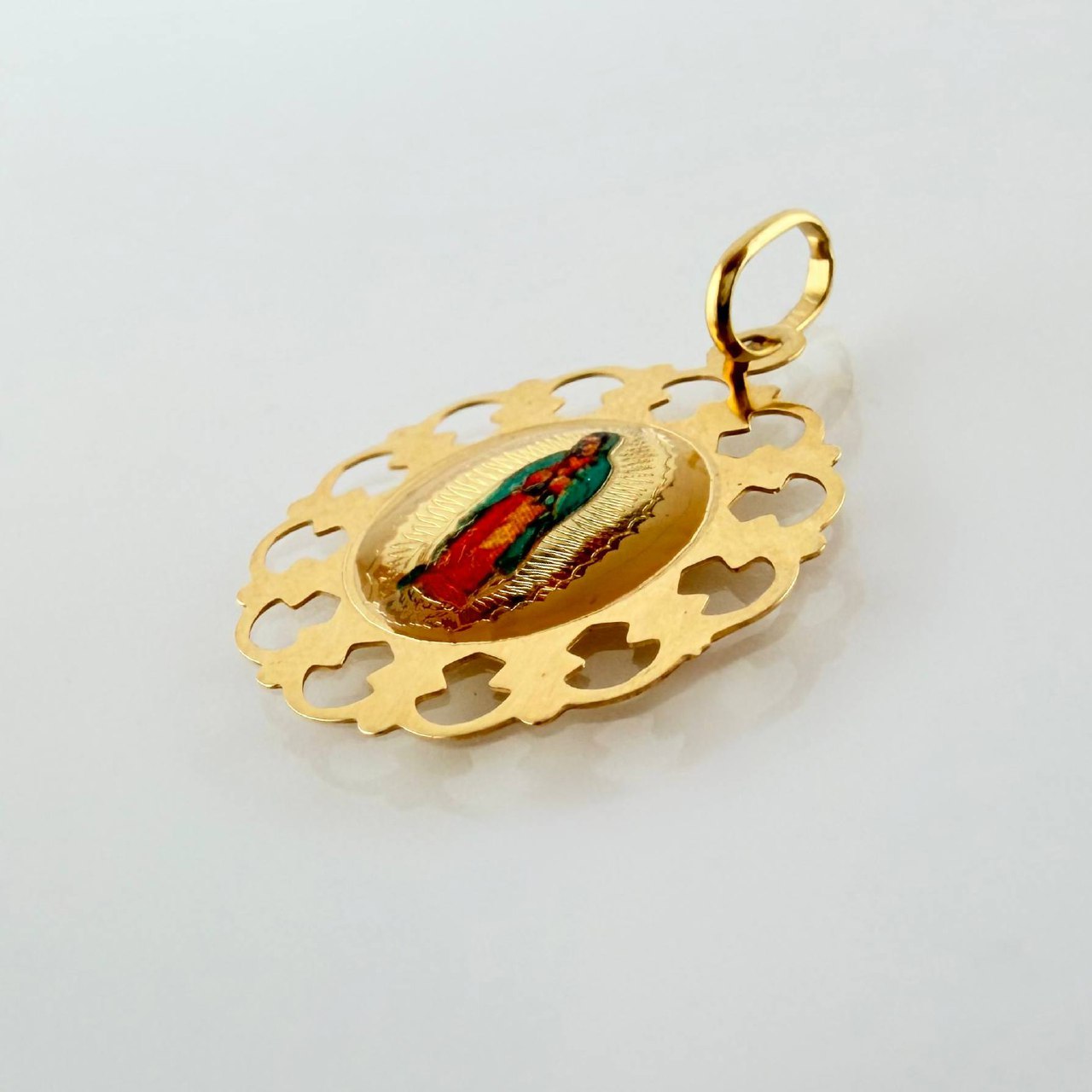 Dije Dije Virgen Guadalupe 0.9gr / 2.5cm / Oro Amarillo +4 18K