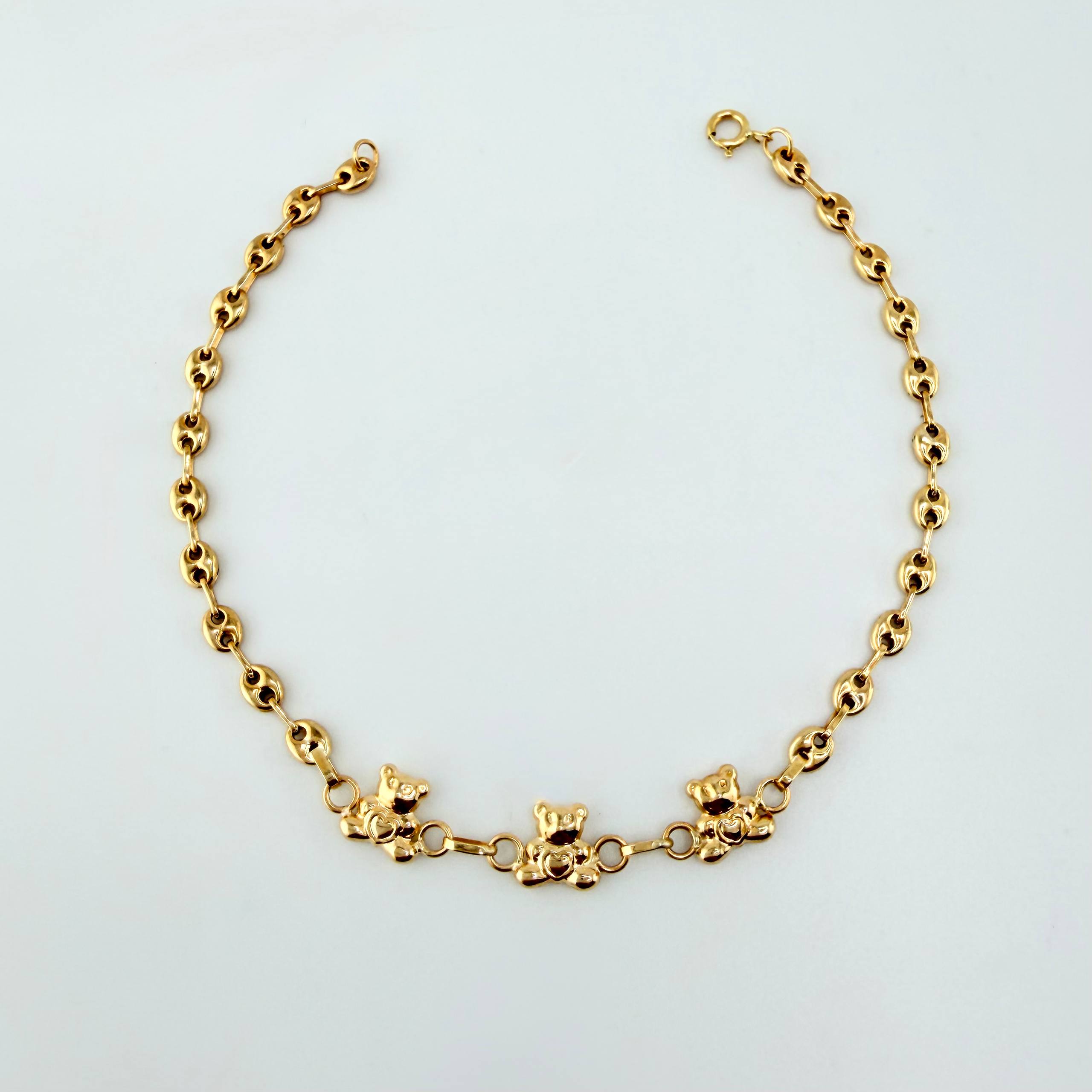 Pulso GC Osos 1.95gr / 16cm / 3mm Oro Amarillo 18K