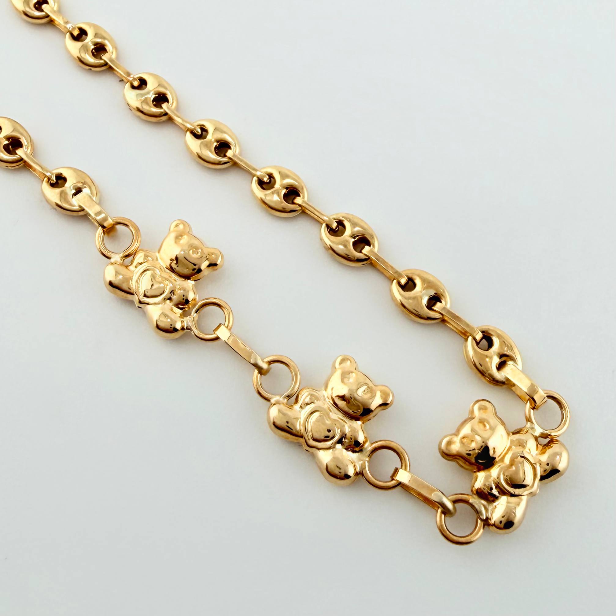 Pulso GC Osos 1.95gr / 16cm / 3mm Oro Amarillo 18K