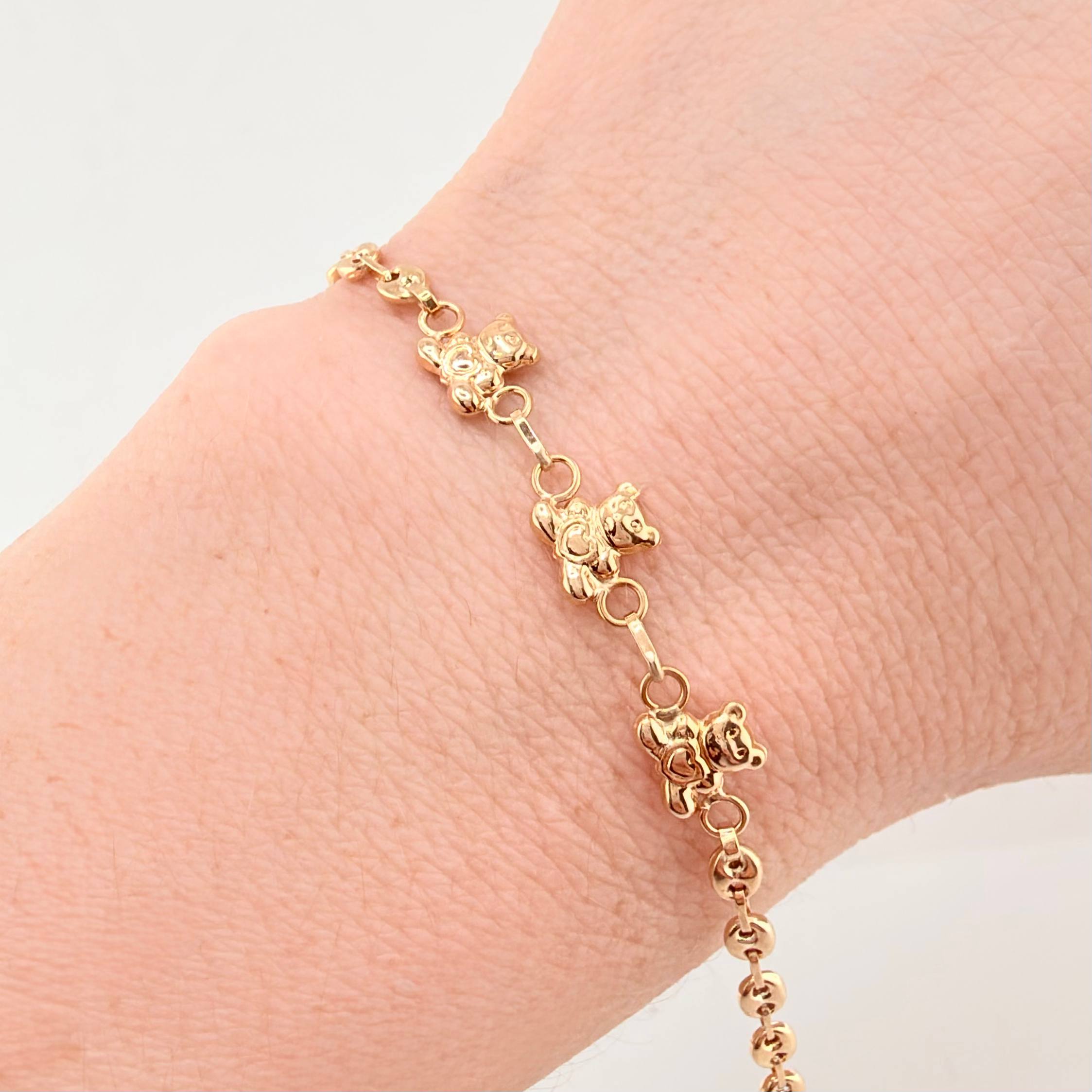 Pulso GC Osos 2.3gr / 17.5cm / 3mm Oro Amarillo 18K