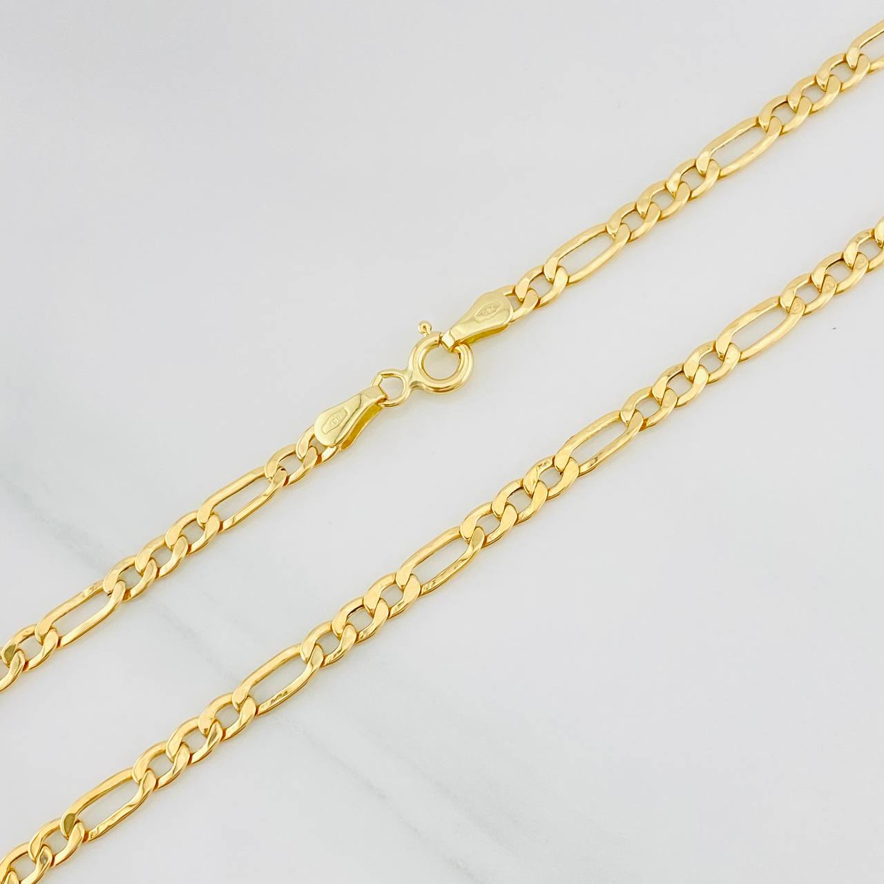 Cadena Figaro 4.85g / 70cm / 3.18mm Oro Amarillo 18K