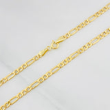 Cadena Figaro 4.85g / 70cm / 3.23mm Oro Amarillo 18K