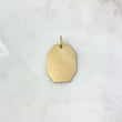 Dije Placa Octagonal 2.85gr / 3.2cm / 27mm*19mm Oro Amarillo