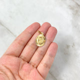 Dije Divino Niño 1.7gr / 2.7cm / Diamantada Oro Amarillo