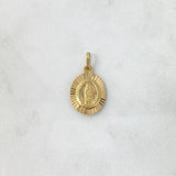 Dije Virgen de Guadalupe 1.9gr / 2.7cm / Diamantada Oro Amarillo