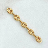 Herraje Retazo GC 5 Eslabones 0.5gr / 3.7cm / 4mm Oro Amarillo 18K