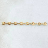 Herraje Retazo GC 8 Eslabones 0.5gr / 5cm / 3.3mm Oro Amarillo 18K