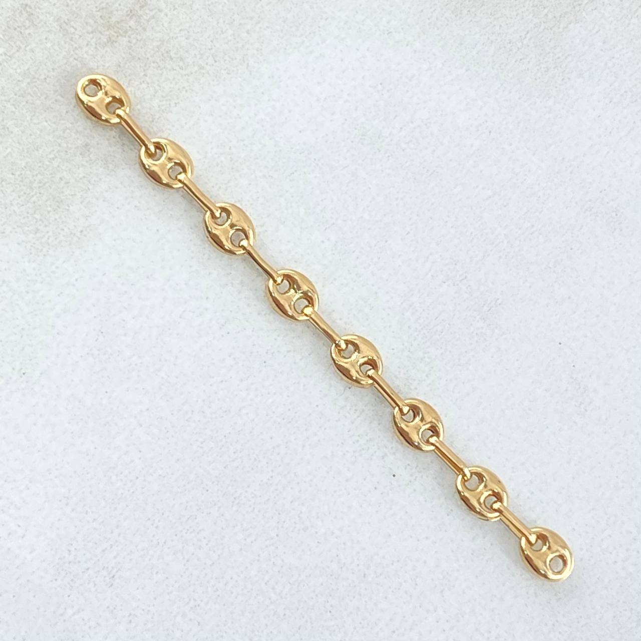 Herraje Retazo GC 8 Eslabones 0.5gr / 5cm / 3.3mm Oro Amarillo 18K