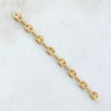 Herraje Retazo GC 8 Eslabones 0.5gr / 5cm / 3.3mm Oro Amarillo 18K