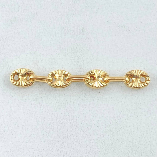 Herraje Retazo GC 4 Eslabones 0.45gr / 2.9cm / 4mm Oro Amarillo 18K