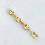 Herraje Retazo GC 4 Eslabones 0.45gr / 2.9cm / 4mm Oro Amarillo 18K