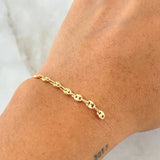 Herraje Retazo GC 0.5gr / 4cm / 3mm Oro Amarillo 18K ©