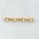 Herraje Retazo GC 0.3gr / 2cm / Oro 18K *