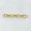 Herraje Retazo GC 4 Eslabones 0.35gr / 2.4cm / 3.4mm Oro Amarillo 18K