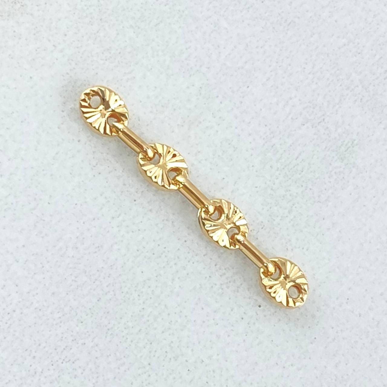 Herraje Retazo GC 0.3gr / 2cm / Oro 18K *