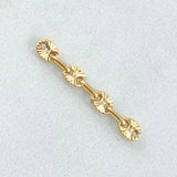 Herraje Retazo GC 0.3gr / 2cm / Oro 18K *