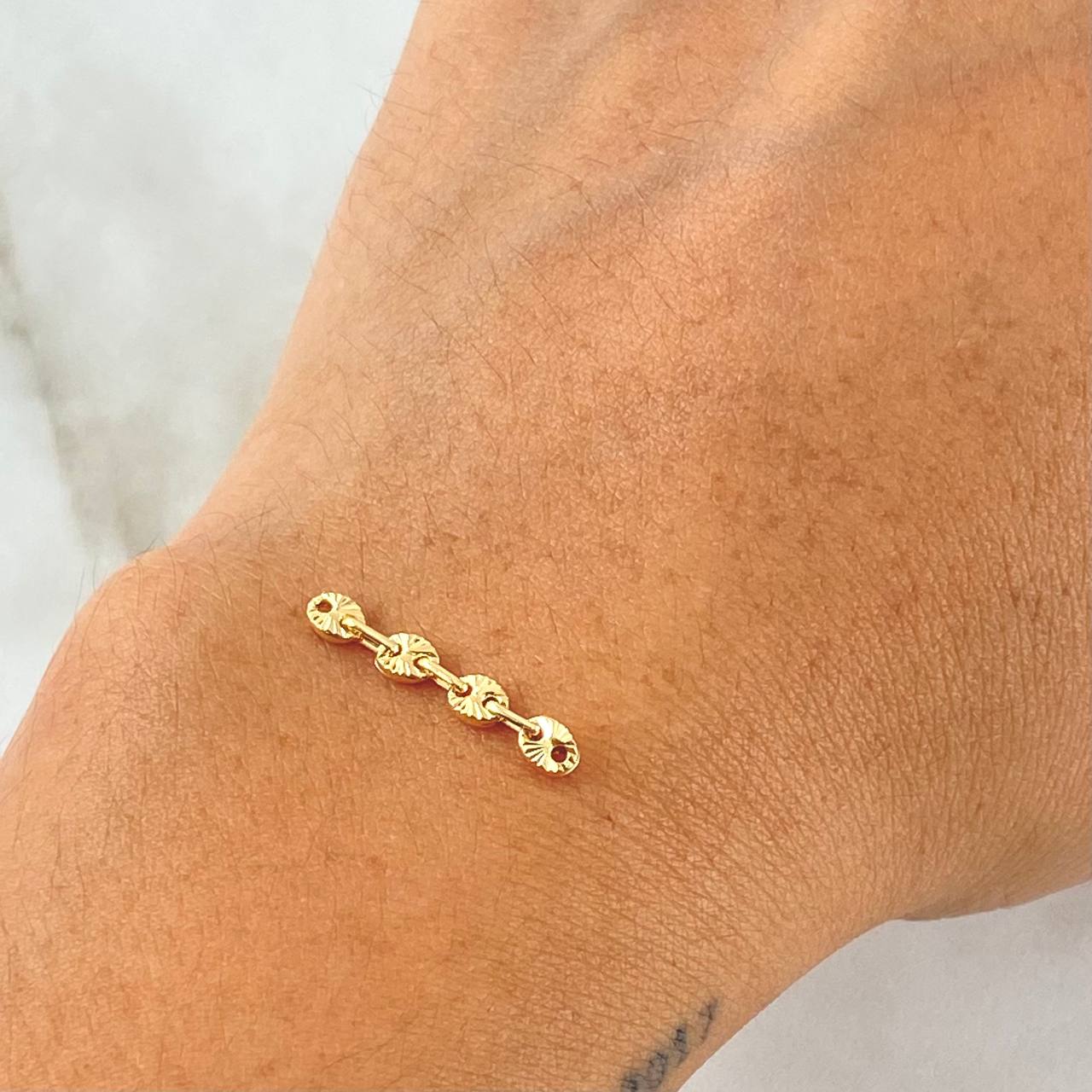 Herraje Retazo GC 0.3gr / 2cm / Oro 18K *