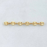 Herraje Retazo GC 0.4gr / 3.5cm / Oro Amarillo 18K
