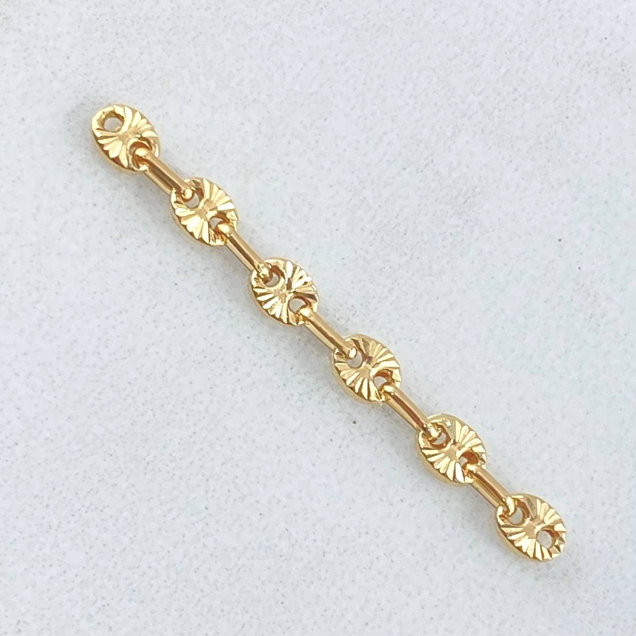 Herraje Retazo GC 0.45gr / 3.5cm / Oro 18K *