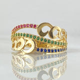 Anillo Olas Cubanas 3.4gr / T7 / Oro 18K ©