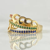 Anillo Olas Cubanas 3.4gr / T7 / Oro 18K ©