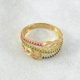 Anillo Olas Cubanas 3.4gr / T7 / Oro 18K ©