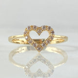 Anillo Silueta Corazón 1.7gr / T6 1/2 / Oro 18K ©