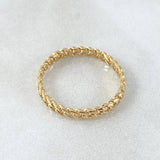Anillo Cubano 1.7gr / T7 1/4 / Oro 18K ©