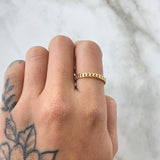 Anillo Cubano 1.7gr / T7 1/4 / Oro 18K ©