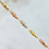 Cadena Rustica Barril Cubico 6.95gr / 60cm / Oro 18K ©