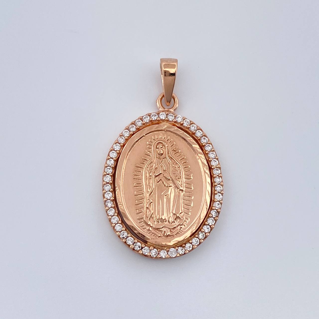 Dije Virgen de Guadalupe 3.2gr / 2.5cm / Oro Rosa 18K $