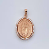 Dije Virgen de Guadalupe 3.2gr / 2.5cm / Oro Rosa 18K $