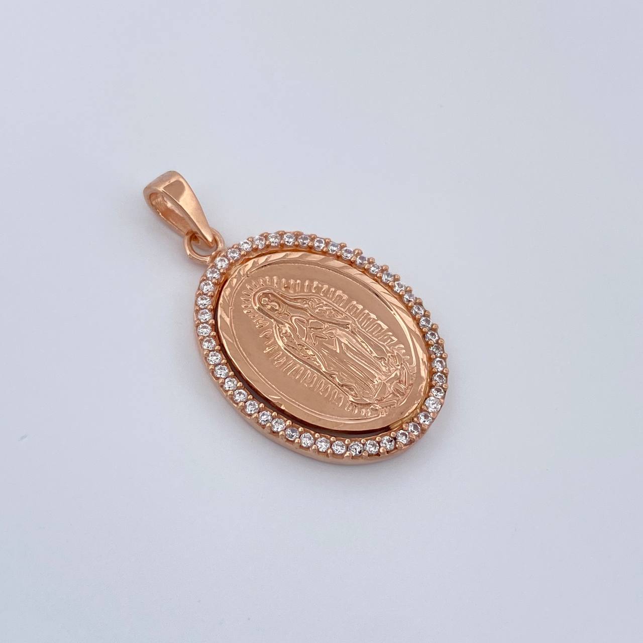 Dije Virgen de Guadalupe 3.2gr / 2.5cm / Oro Rosa 18K $