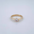 Anillo Solitario 2.5gr / T5 3/4 / Oro Amarillo 18K $