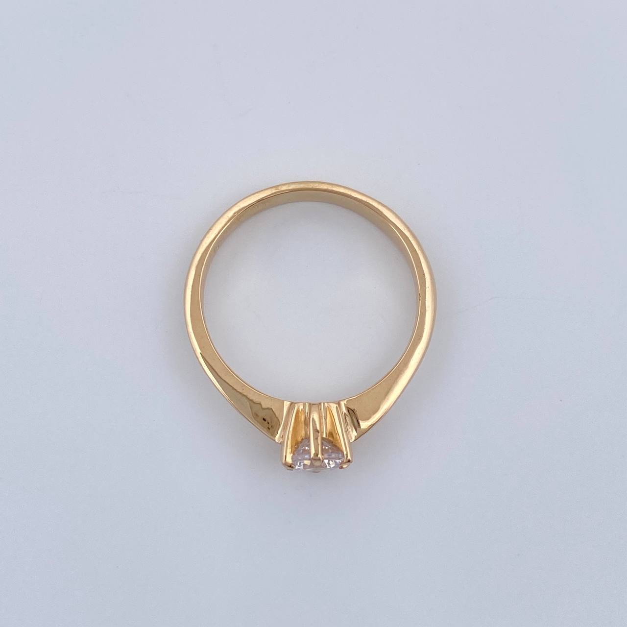 Anillo Solitario 2.5gr / T5 3/4 / Oro Amarillo 18K $