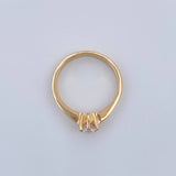 Anillo Solitario 2.5gr / T5 3/4 / Oro Amarillo 18K $