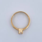 Anillo Solitario 2.25gr / T6 1/4 / Oro Amarillo 18K $