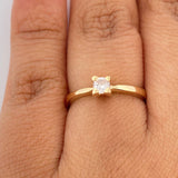 Anillo Solitario 2.25gr / T6 1/4 / Oro Amarillo 18K $