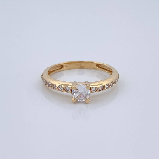 Anillo Solitario Churumbela 2.7gr / T6 3/4 / Oro Amarillo 18K $