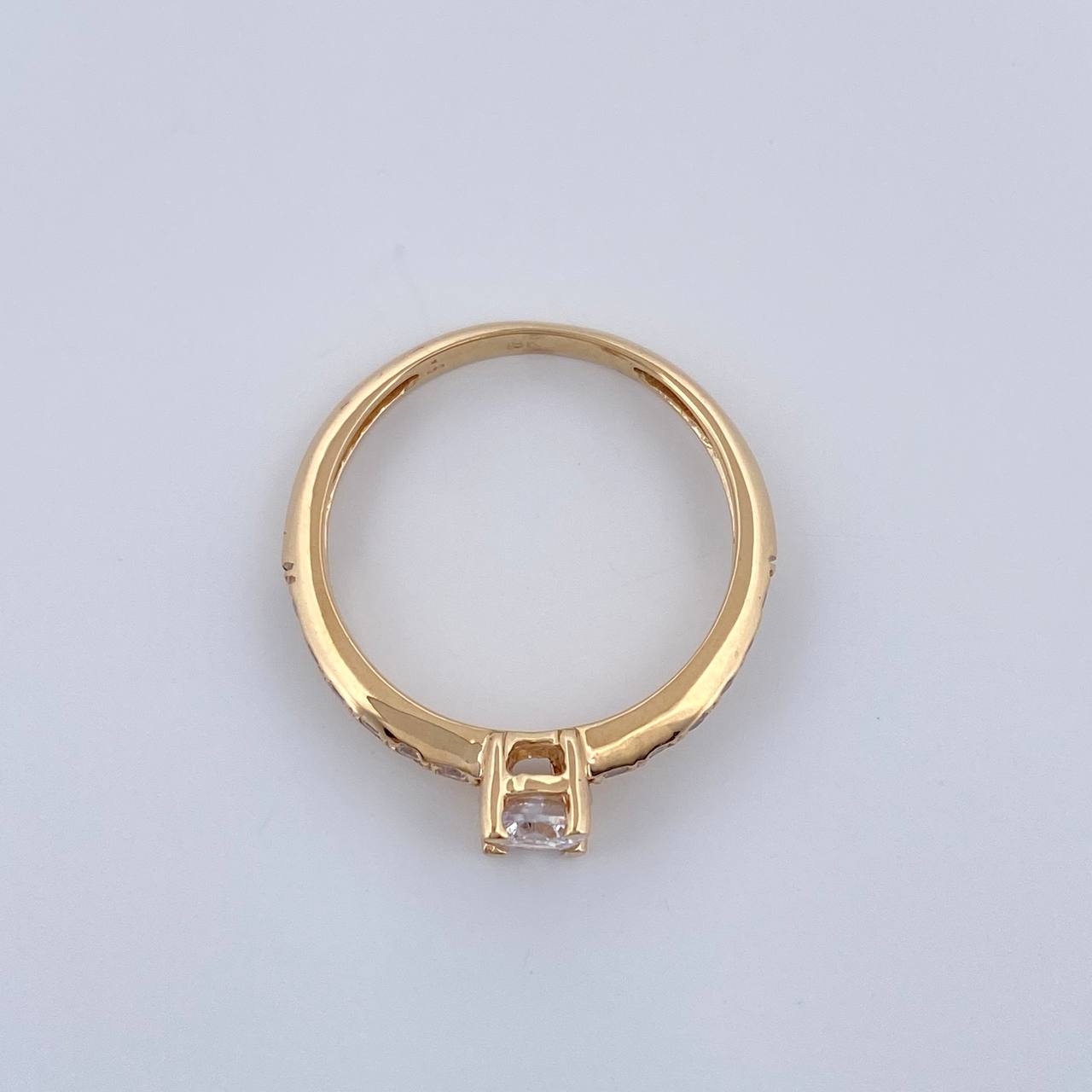 Anillo Solitario Churumbela 2.7gr / T6 3/4 / Oro Amarillo 18K $