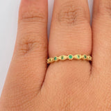Anillo Churumbela Ojos 1.35gr / T5 1/2 / Oro Amarillo 18K $