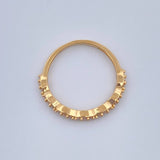 Anillo Linea de Ojos 1.4gr / T5 3/4 / Oro Amarillo 18K $