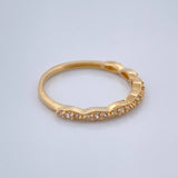 Anillo Linea de Ojos 1.4gr / T5 3/4 / Oro Amarillo 18K $
