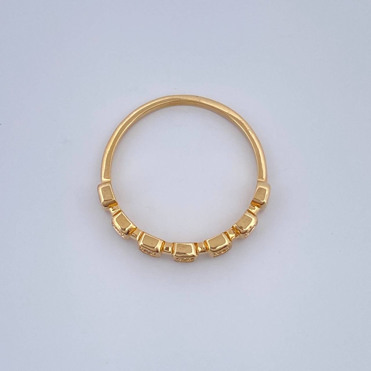 Anillo Solitario Churumbela 1.75gr / T7 / Oro Amarillo 18K $