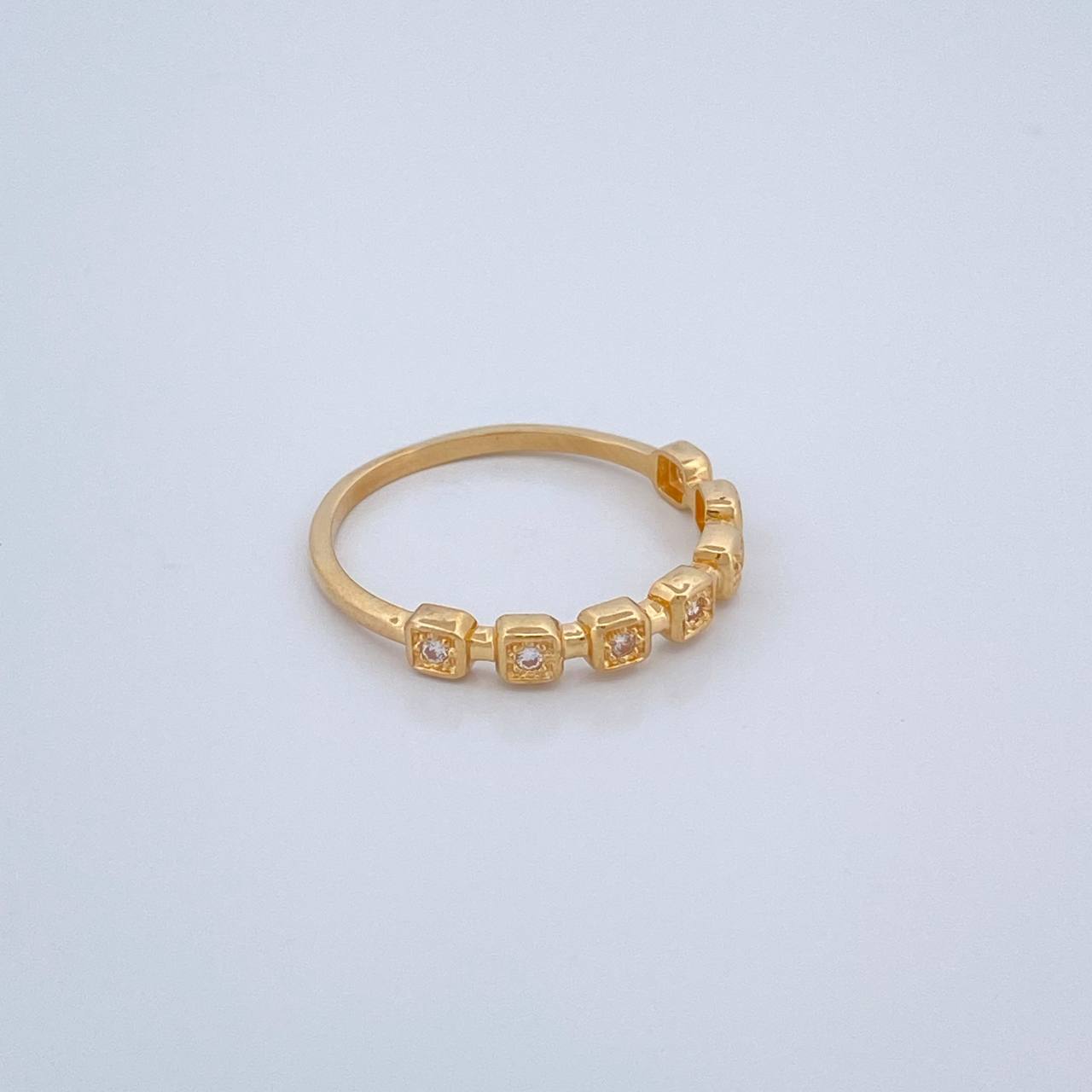 Anillo Solitario Churumbela 1.75gr / T7 / Oro Amarillo 18K $