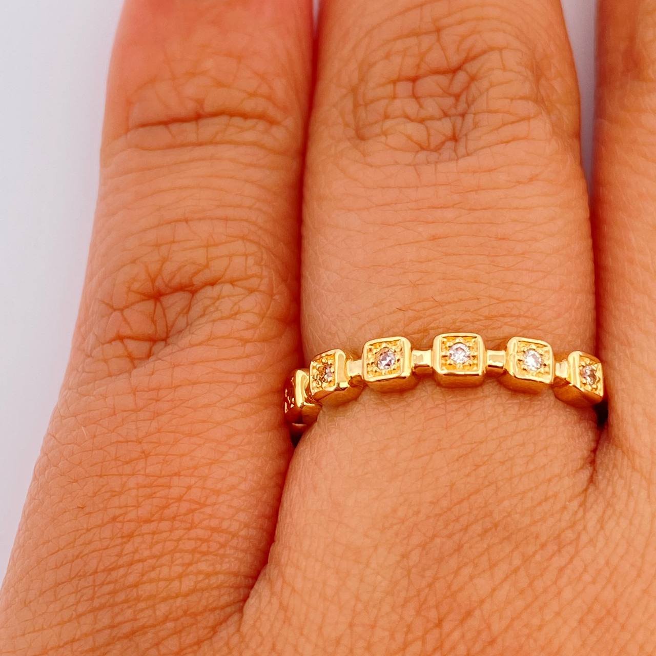 Anillo Solitario Churumbela 1.75gr / T7 / Oro Amarillo 18K $