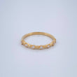 Anillo Siete Alamas Cubicas 1.45gr / T6 1/2 / Oro Amarillo 18K $