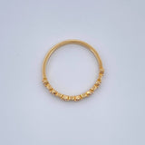 Anillo Siete Alamas Cubicas 1.45gr / T6 1/2 / Oro Amarillo 18K $